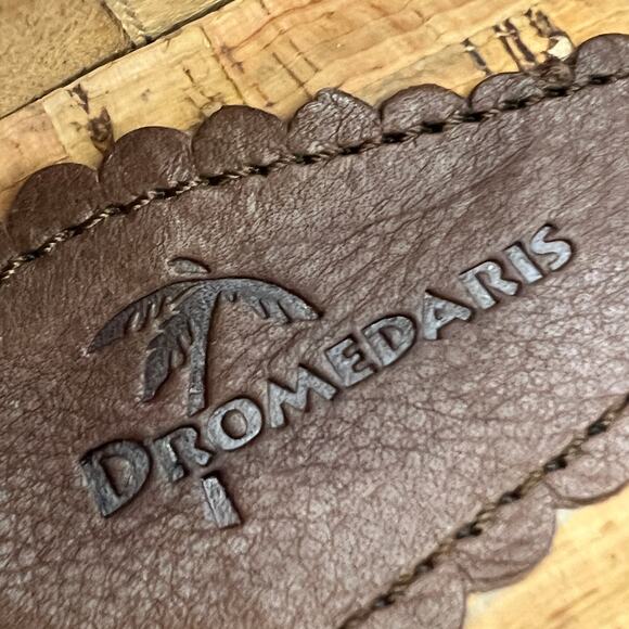 Dromedaris Tracy 2 Leather Mary Jane Low Block Heel Shoe-Brown-Women Size 37-NEW - Picture 14 of 14